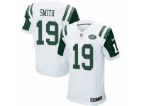 Men's Nike New York Jets #19 Devin Smith Elite White NFL Jersey