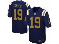 Men's Nike New York Jets #19 Devin Smith Game Navy Blue Alternate NFL Jersey