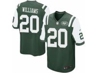 Men's Nike New York Jets #20 Marcus Williams Game Green Team Color NFL Jersey