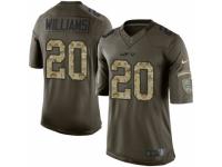 Men's Nike New York Jets #20 Marcus Williams Limited Green Salute to Service NFL Jersey