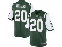 Men's Nike New York Jets #20 Marcus Williams Limited Green Team Color NFL Jersey