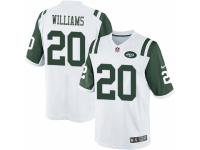 Men's Nike New York Jets #20 Marcus Williams Limited White NFL Jersey