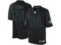 Men's Nike New York Jets #24 Darrelle Revis Limited Black Impact NFL Jersey