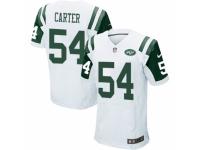 Men's Nike New York Jets #54 Bruce Carter Elite White NFL Jersey