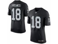 Men's Nike Oakland Raiders #18 Andre Holmes Elite Black Team Color NFL Jersey