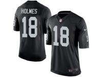 Men's Nike Oakland Raiders #18 Andre Holmes Limited Black Team Color NFL Jersey