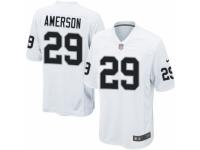 Men's Nike Oakland Raiders #29 David Amerson Game White NFL Jersey