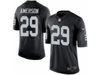Men's Nike Oakland Raiders #29 David Amerson Limited Black Team Color NFL Jersey