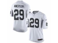 Men's Nike Oakland Raiders #29 David Amerson Limited White NFL Jersey