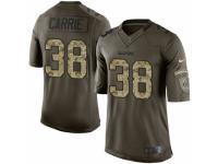 Men's Nike Oakland Raiders #38 T.J. Carrie Limited Green Salute to Service NFL Jersey