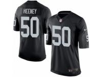 Men's Nike Oakland Raiders #50 Ben Heeney Limited Black Team Color NFL Jersey