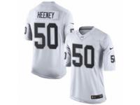 Men's Nike Oakland Raiders #50 Ben Heeney Limited White NFL Jersey