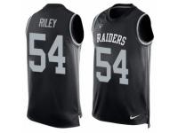 Men's Nike Oakland Raiders #54 Perry Riley Black Player Name & Number Tank Top NFL Jersey