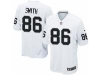 Men's Nike Oakland Raiders #86 Lee Smith Game White NFL Jersey
