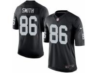 Men's Nike Oakland Raiders #86 Lee Smith Limited Black Team Color NFL Jersey