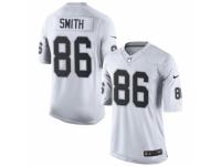Men's Nike Oakland Raiders #86 Lee Smith Limited White NFL Jersey