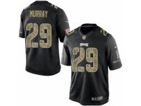 Men's Nike Philadelphia Eagles #29 DeMarco Murray Limited Black Salute to Service NFL Jersey