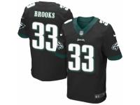 Men's Nike Philadelphia Eagles #33 Ron Brooks Elite Black Alternate NFL Jersey