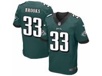 Men's Nike Philadelphia Eagles #33 Ron Brooks Elite Midnight Green Team Color NFL Jersey