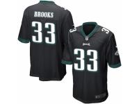 Men's Nike Philadelphia Eagles #33 Ron Brooks Game Black Alternate NFL Jersey