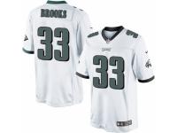 Men's Nike Philadelphia Eagles #33 Ron Brooks Limited White NFL Jersey