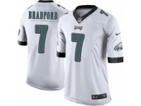 Men's Nike Philadelphia Eagles #7 Sam Bradford Limited White NFL Jersey
