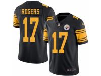 Men's Nike Pittsburgh Steelers #17 Eli Rogers Limited Black Rush NFL Jersey