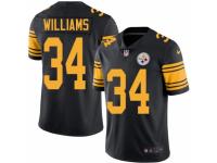 Men's Nike Pittsburgh Steelers #34 DeAngelo Williams Limited Black Rush NFL Jersey