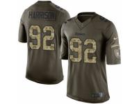 Men's Nike Pittsburgh Steelers #92 James Harrison Limited Green Salute to Service NFL Jersey