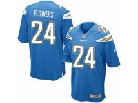 Men's Nike San Diego Chargers #24 Brandon Flowers Game Electric Blue Alternate NFL Jersey