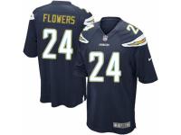 Men's Nike San Diego Chargers #24 Brandon Flowers Game Navy Blue Team Color NFL Jersey