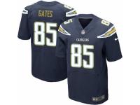 Men's Nike San Diego Chargers #85 Antonio Gates Elite Navy Blue Team Color NFL Jersey