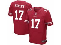 Men's Nike San Francisco 49ers #14 Jeremy Kerley Elite Red Team Color NFL Jersey
