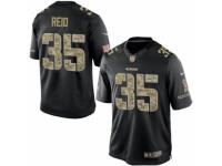 Men's Nike San Francisco 49ers #35 Eric Reid Limited Black Salute to Service NFL Jersey