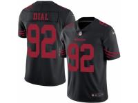 Men's Nike San Francisco 49ers #92 Quinton Dial Limited Black Rush NFL Jersey