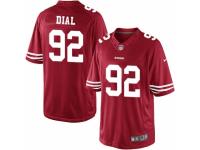 Men's Nike San Francisco 49ers #92 Quinton Dial Limited Red Team Color NFL Jersey