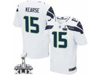 Men's Nike Seattle Seahawks #15 Jermaine Kearse Elite White Super Bowl XLIX NFL Jersey