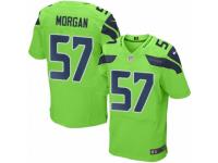 Men's Nike Seattle Seahawks #57 Mike Morgan Elite Green Rush NFL Jersey