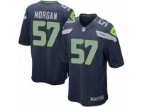 Men's Nike Seattle Seahawks #57 Mike Morgan Game Steel Blue Team Color NFL Jersey