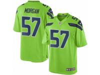 Men's Nike Seattle Seahawks #57 Mike Morgan Limited Green Rush NFL Jersey