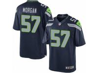 Men's Nike Seattle Seahawks #57 Mike Morgan Limited Steel Blue Team Color NFL Jersey