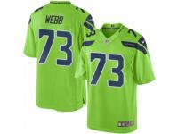 Men's Nike Seattle Seahawks #73 J'Marcus Webb Elite Green Rush NFL Jersey