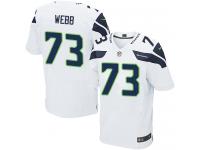 Men's Nike Seattle Seahawks #73 J'Marcus Webb Elite White NFL Jersey