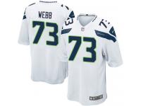 Men's Nike Seattle Seahawks #73 J'Marcus Webb Game White NFL Jersey