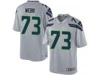 Men's Nike Seattle Seahawks #73 J'Marcus Webb Limited Grey Alternate NFL Jersey