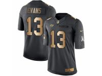 Men's Nike Tampa Bay Buccaneers #13 Mike Evans Limited Black Gold Salute to Service NFL Jersey