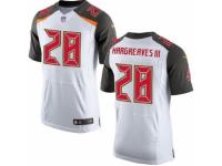 Men's Nike Tampa Bay Buccaneers #28 Vernon Hargreaves III Elite White NFL Jersey
