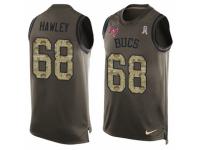 Men's Nike Tampa Bay Buccaneers #68 Joe Hawley Green Salute to Service Tank Top NFL Jersey