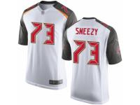 Men's Nike Tampa Bay Buccaneers #73 J. R. Sweezy Game White NFL Jersey