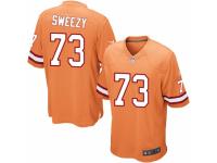 Men's Nike Tampa Bay Buccaneers #73 J. R. Sweezy Limited Orange Glaze Alternate NFL Jersey